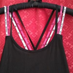 Victorias Secret Sport Strappy Logo Bodysuit NWT